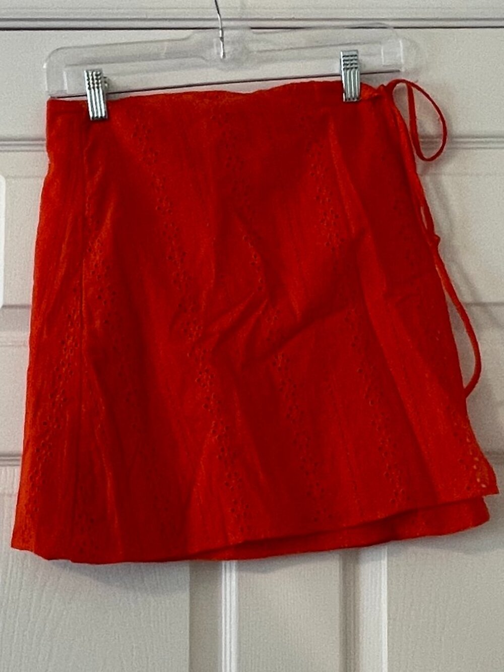 orange wrap skirt from francesca's size medium excellent condition